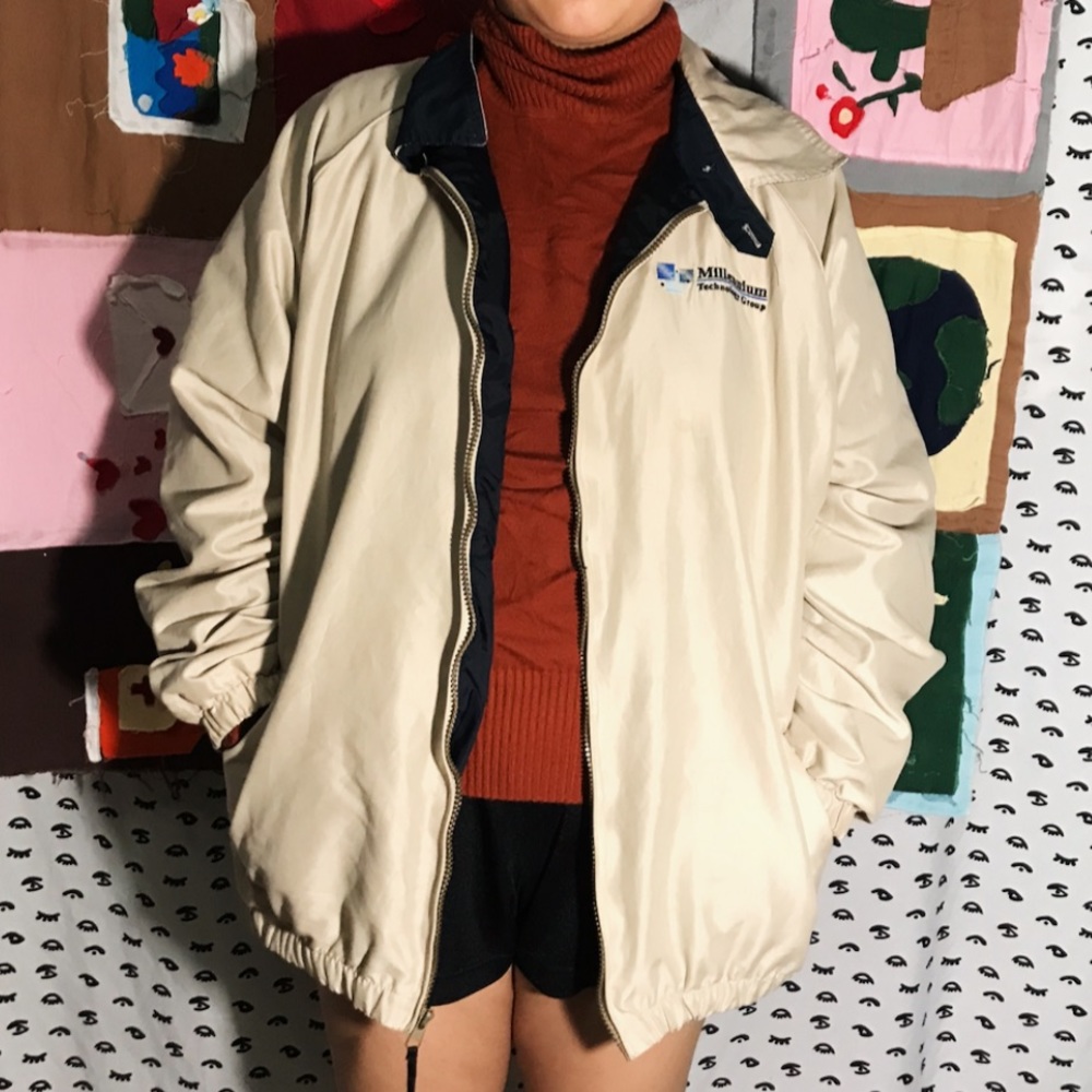 Vintage Beige Windbreaker